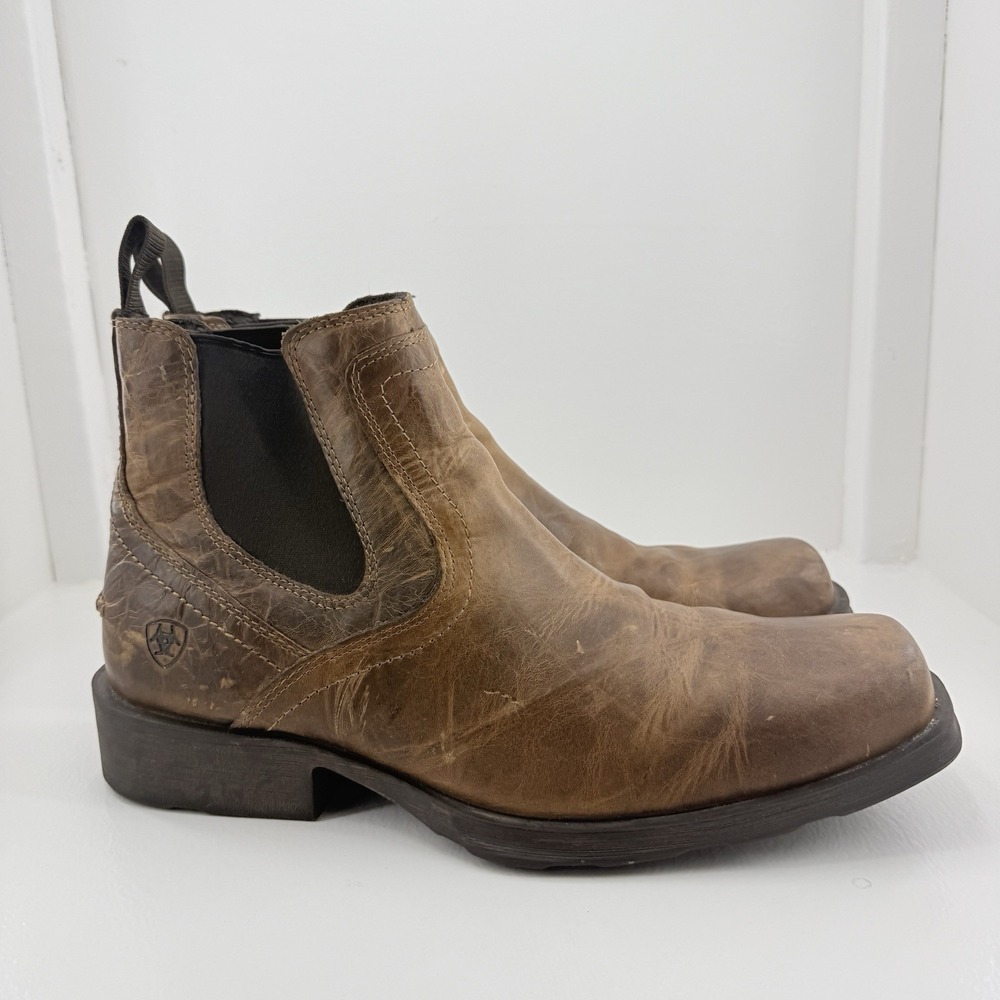 Ariat Midtown Rambler Mens 12 D Brown Leather Chelsea Western Boots 10019868
